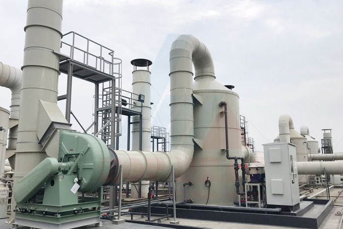 Tháp hấp thụ xử lý khí thải