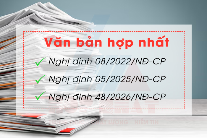Văn Bản Hợp Nhất Nghị Định 08/2022/NĐ-CP – Nghị Định 05/2025/NĐ-CP – Nghị Định 48/2026/NĐ-CP